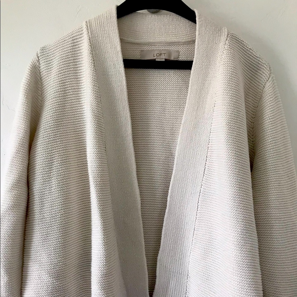 SOLD- Loft cream sweater
